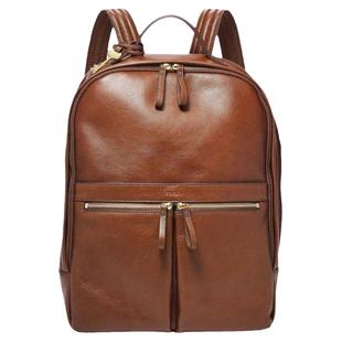 Fossil/化石女款双肩背包大号皮质日常通勤休闲正品20065019