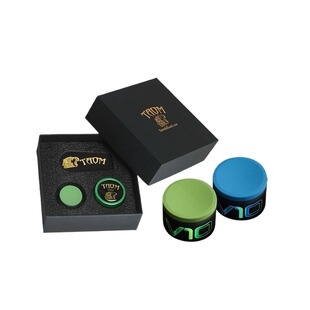Taom巧粉进口塔悟姆巧克粉圆形台球杆斯诺克中八九球枪粉台球用品