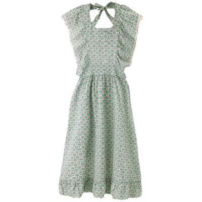 Heirloom法式碎花露背连衣裙