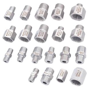 304不锈钢内外丝压力表转换接头补芯M14M20*1.5转2/6分螺纹焊接CY