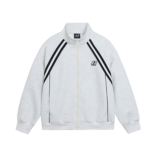 袁一琦同款FORNINES重磅刺绣卫衣女春季加绒加厚开衫男生休闲外套