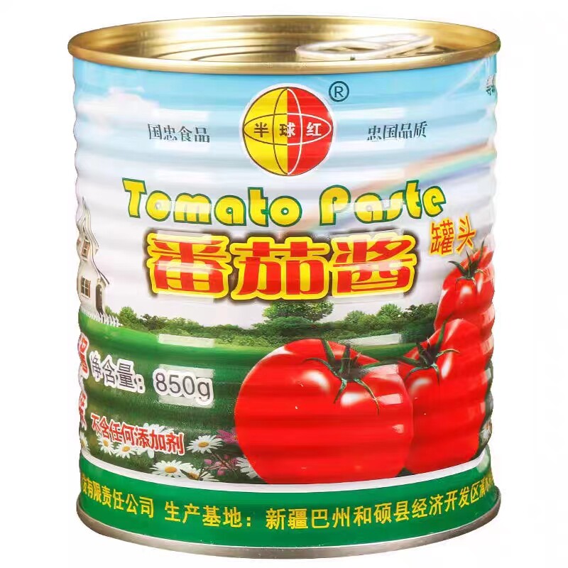 25年产新疆番茄酱半球红0添加