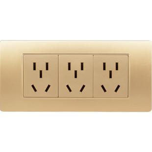 正泰118型开关插座家用小五孔9孔十五孔多孔厨房客厅墙壁面板5D金