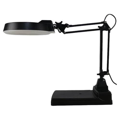 防静电台式放大镜带LED多功能维修工作台灯大镜片白玻扩大镜40倍