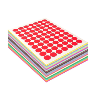 汉唐A4不干胶标签打印纸圆形标签贴纸手写数字定制检验GP工厂月份标签空白口取纸化妆品分类标记30mm圆点标签