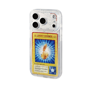 幸运卡牌苹果17promax手机壳磁吸个性趣味适用iPhone16pro创意闪粉透明壳新款防摔苹果15promax潮小众款原创