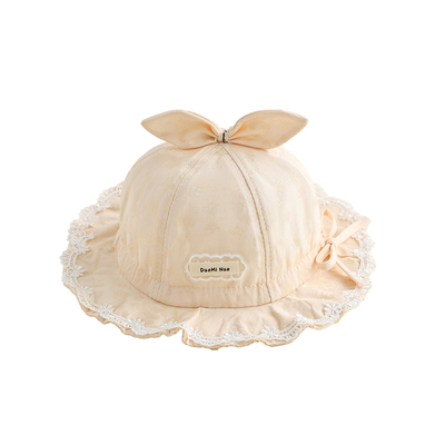 婴儿渔夫帽可爱超萌女宝宝遮阳帽