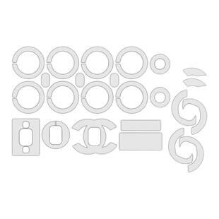 适用香奈儿CF大mini中小号五金贴膜金球方胖子山茶花woc包保护膜