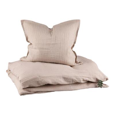 SEBRA婴儿床品被套枕套海风米色婴儿床寝具组合新生宝宝床上用品