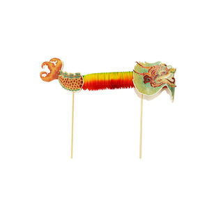 成都博物馆 皮影九游鳌鱼纸翻花龙玩具 博物馆文创儿童新年礼物