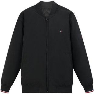 【防水】Tommy秋冬男装双面穿休闲飞行员棒球领轻薄棉服夹克外套