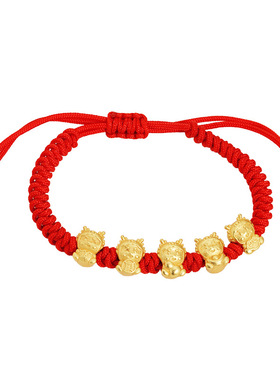 五福龙手链手工编织不易掉色送礼