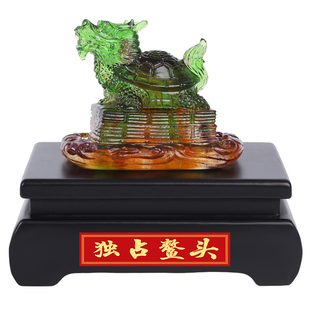现货宋韶光2026马年吉祥物独占琉璃摆件鳌头客厅办公室文昌摆设