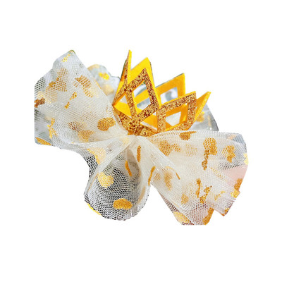 小人鱼手作儿童发饰银色金色立体