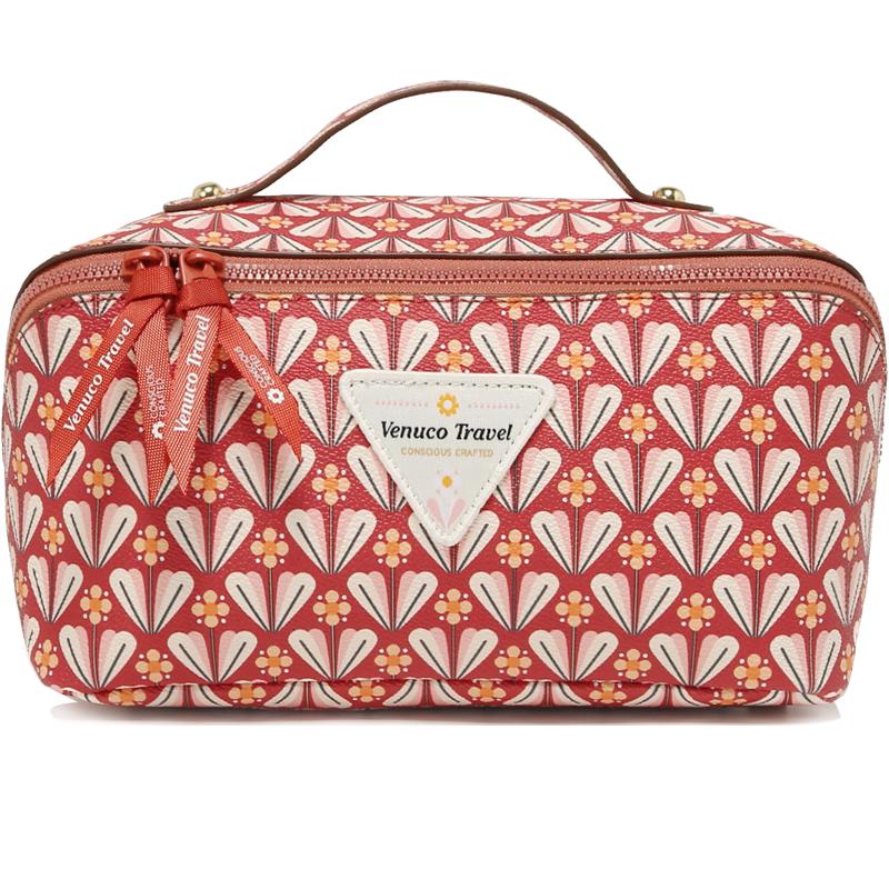 VENUCO化妆包女收纳包大容量多功能便携洗漱包迷你可爱少女手拿包