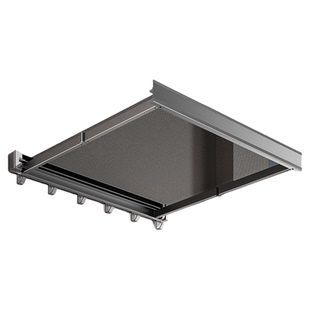 阳台晾衣架窗户太空铝晾晒网折叠免打孔伸缩隐形晒衣篮凉袜子鞋子