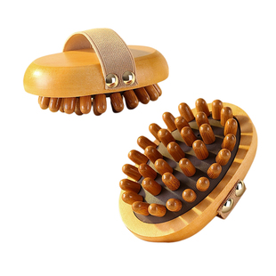 经络刷气垫按摩梳头皮部疏通檀木小梳子便携女去神器精油肚子气囊