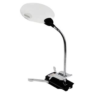 10倍放大镜老人阅读看手机1000高清带灯20倍台式工作台夹子大镜片