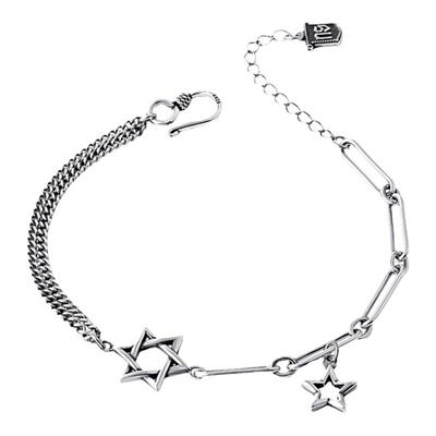 女性925银小清新手工制作手链