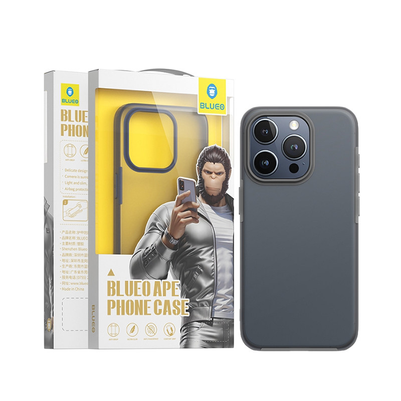 蓝猩适用 iPhone17ProMax护甲磨砂16Pro手机壳苹果15Pro透明保护壳14ProMax透+透明壳16pl