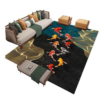 中国风金钻绒满铺书房阳台床边毯