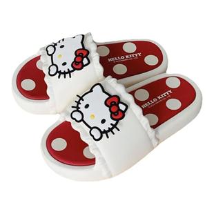 细细条 三丽鸥卡通凉拖鞋可爱HelloKitty亲子室内防滑夏季拖鞋女