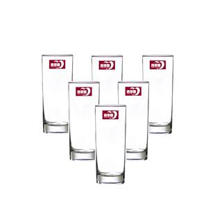 青苹果玻璃杯套装家用加厚耐热泡茶杯喝水杯啤酒杯牛奶果汁杯6只