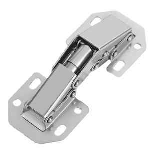 免打孔铰链橱柜飞机弹簧阻尼液压缓冲不锈钢合页免开孔柜门五金