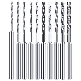 镀钛麻花钻头2.35定柄电钻牙机木工文玩珍珠打孔针小号高速钢转头