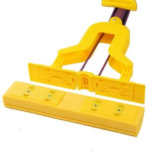 妙洁拖把头对折式替换装免手洗吸水胶棉头海绵墩布拖布头宽口通用