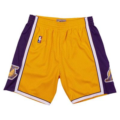 Mitchell&NessNBA官方复古球裤SW湖人队09-10赛季运动短裤