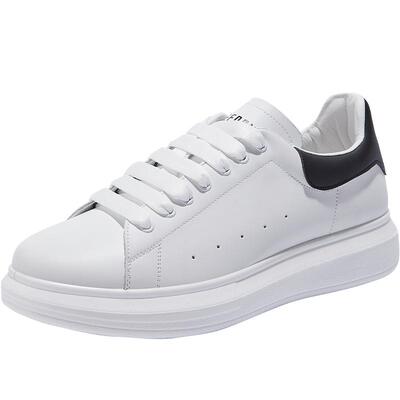 森马厚底板鞋男士小白鞋