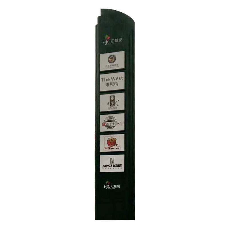 15户外导视牌立式落地不锈钢标识小区堡垒指示牌商场导向精神牌景