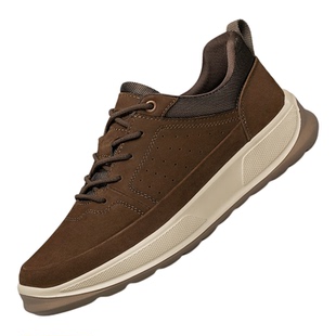 ZERO零度男鞋秋季真皮磨砂皮户外运动休闲鞋软底徒步鞋轻便登山鞋