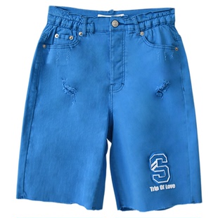 ZHANGSHUAI2023新款张帅原创毛边短裤