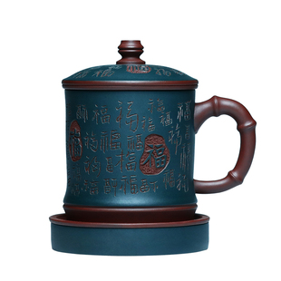 送爸爸父亲节礼物高端正宗宜兴纯手工紫砂杯茶杯礼盒个人专用加厚