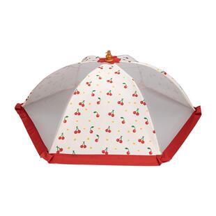 摩登主妇樱桃菜罩饭菜遮尘盖菜罩可折叠2026新款家用餐桌罩菜神器