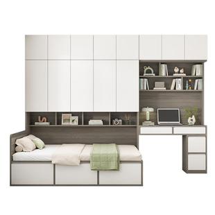 定制榻榻米床衣柜书桌床柜组合一体小户型儿童卧室储物实木单人床