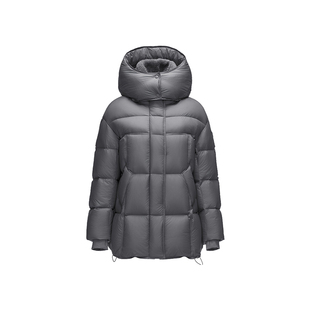 坦博尔25冬季新款布朗尼羽绒服女款高倍充绒保暖中长款品质厚外套