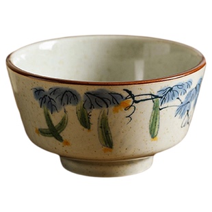 个人专用饭碗高颜值碗5英寸米饭碗家用釉下彩漂亮餐具日式陶瓷碗