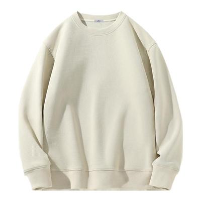 华夫格卫衣回力情侣圆领美式