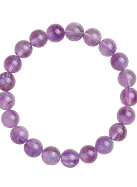 天然紫水晶招桃花智慧手链送女友