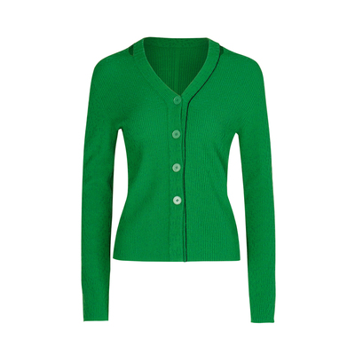 复古针织衫LESS长袖毛开衫