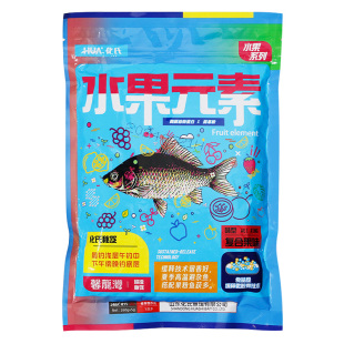 化氏水果元素夏季野钓鲫鲤草鳊味型大穿透强功能性鱼食饵料化绍新