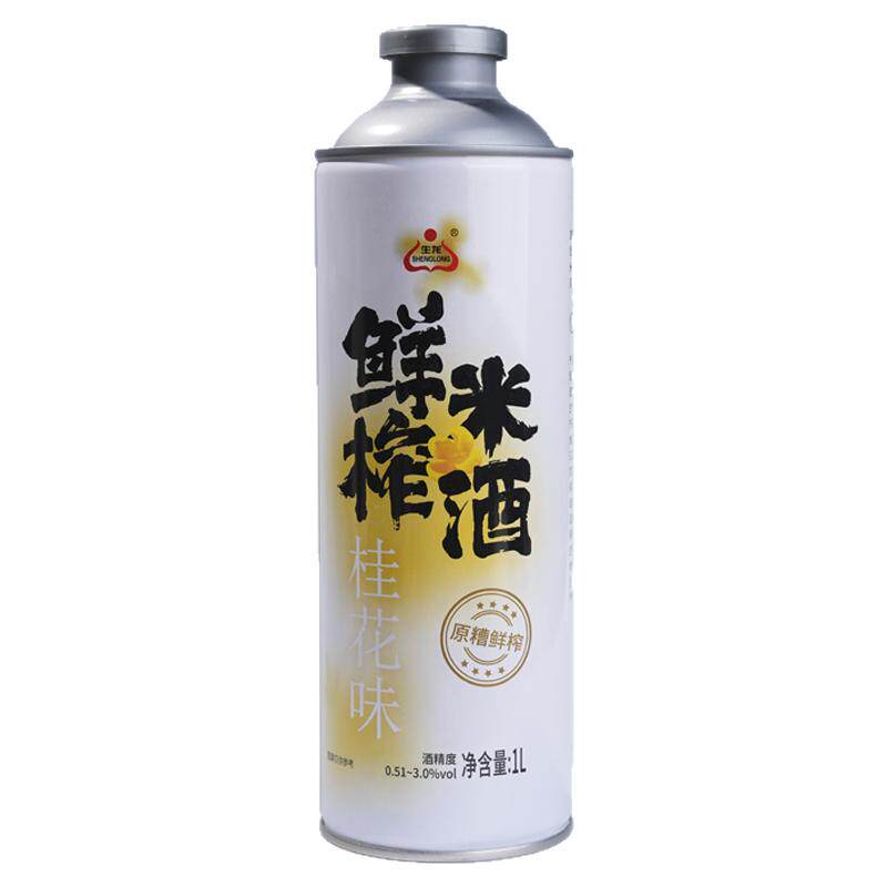 生龙鲜榨米酒桂花糯米酒醪糟汁甜酒酿大罐鲜米酒饮料大桶装1L