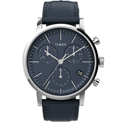 TIMEX三眼计时石英机芯男表