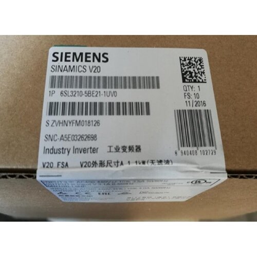 议价西门子 6SL3210-5BE21-1UV0 V20 工业变频器 6SL32105BE211UV