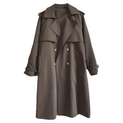 胖妈妈洋气春秋装风衣外套200斤