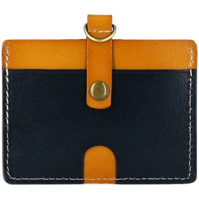 原创撞色植女真包男横款吊牌卡套