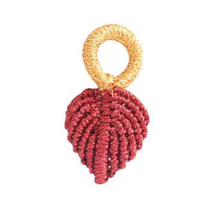 金丝线树叶吊坠手工编织手链项链绳手绳挂件配件莲蓬饰品金色配饰